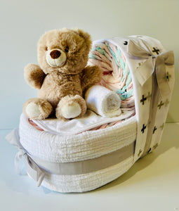 Bassinet Nappy Cakes