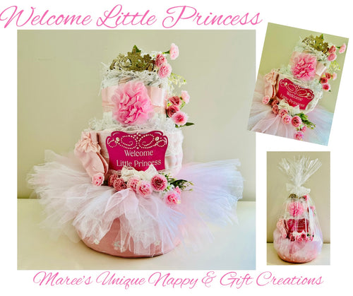 Unique one of a kind nappy cakes
