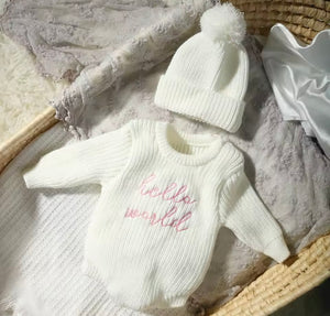 Hello world knitted set