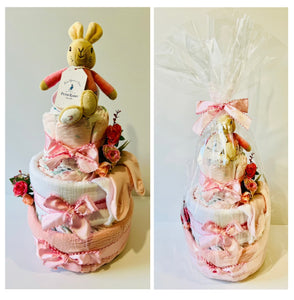 Peter Rabbit & Flosy, 3Tier Nappy Cakes