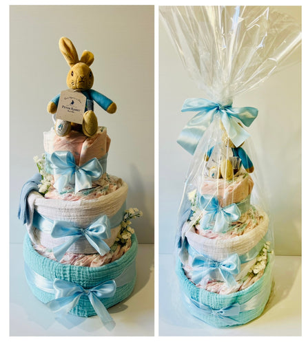 Peter Rabbit & Flosy, 3Tier Nappy Cakes