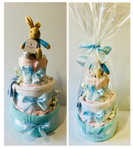 Peter Rabbit & Flosy, 3Tier Nappy Cakes