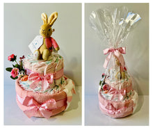 Peter Rabbit & Flopsy, 2Tier Nappy Cake