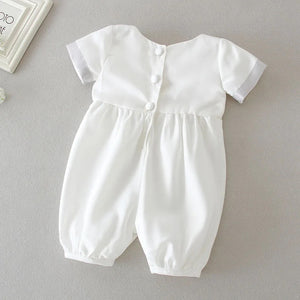 Ivory Baptism/ Christening romper + Beret