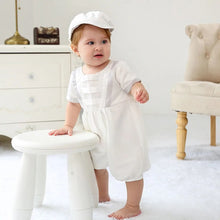 Ivory Baptism/ Christening romper + Beret