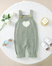 Knitted heart loved overalls