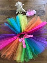 Rainbow Tutu skirt with matching headband