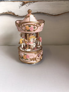 Small Pink & Gold Carousel