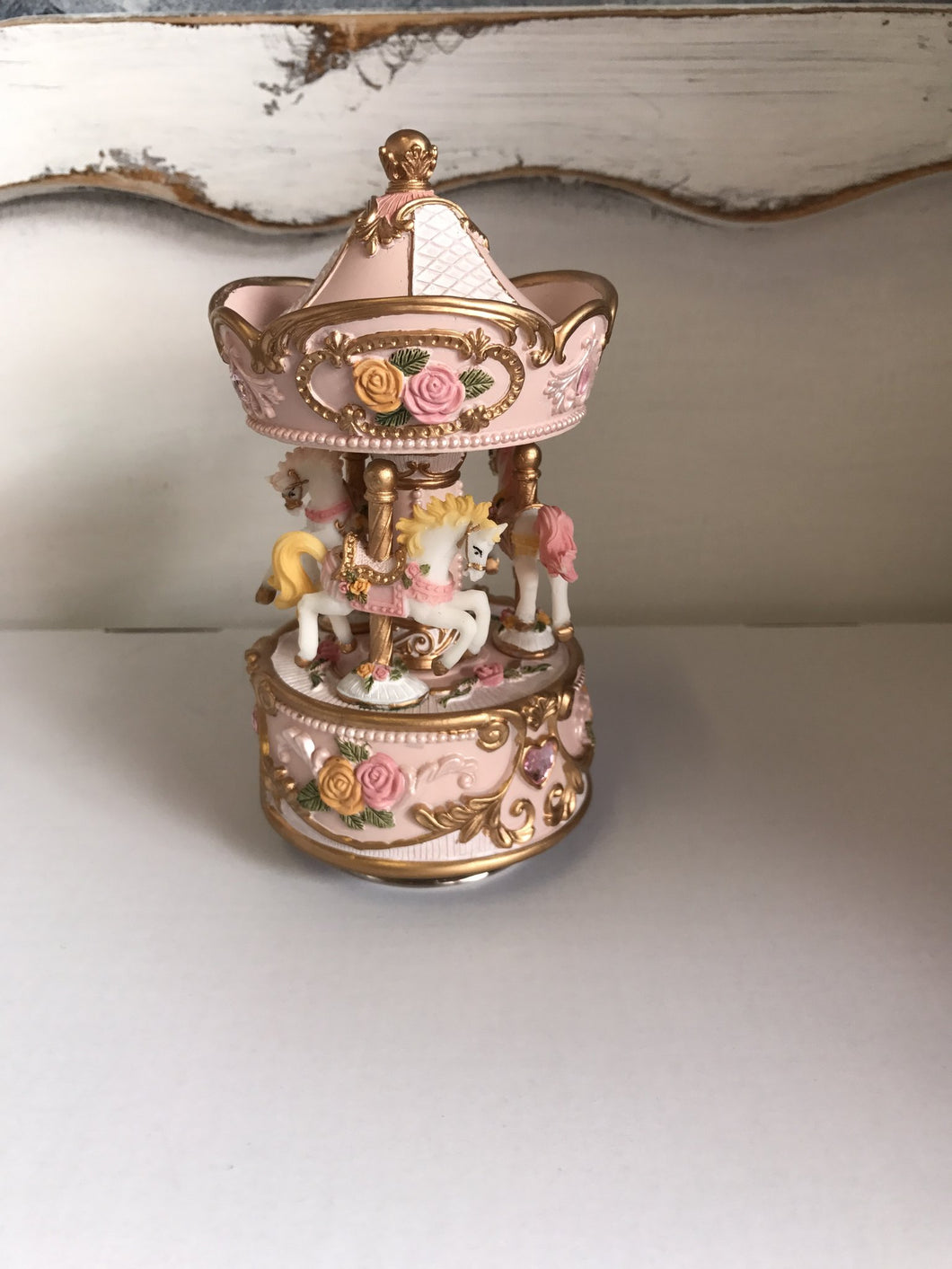 Small Pink & Gold Carousel