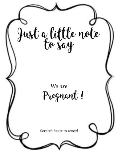 Just a little note to say - We’re pregnant