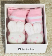 Bunny socks with rattle