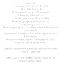 Penguin & Stars suitcase gift